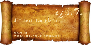 Ölbei Tarján névjegykártya